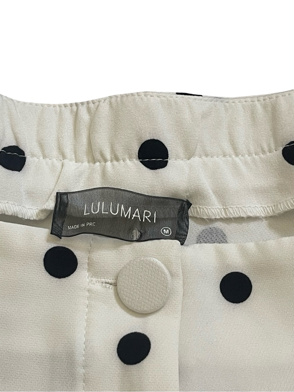 Lulumari Polka Dot 2-Piece Set - Vest & High-Waist Shorts size M - Picture 7 of 11